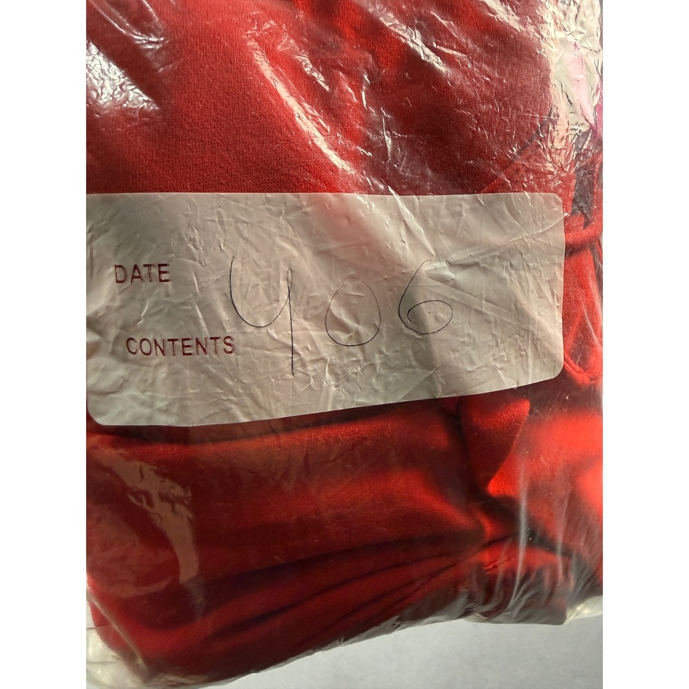 Betsey Johnson Red Wrap V-Neck Spaghetti Strap Midi Cocktail Dress Women 10 - Picture 7 of 7